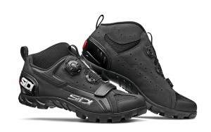 Black Black Men's SIDI Mtb Defender Outdoor Shoes Australia | MXX-8273