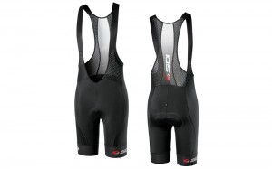 Black Black Men's SIDI Sidi Logo Bibshort Clothing Australia | NTT-5530