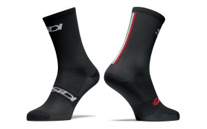 Black Black Men's SIDI Trace Socks Accessories Australia | QEK-1526