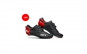 Black Red Men's SIDI Shot Matt Triathlon Shoes Australia | NKB-1389