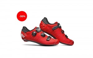 Red Black Women's SIDI Ergo 5 Matt Triathlon Shoes Australia | ESZ-3229