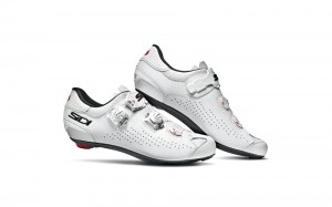 White White Men's SIDI Genius 10 Road Cycling Shoes Australia | IHE-6909