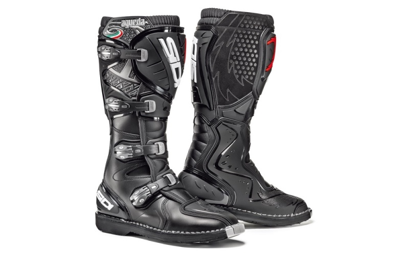 Black Black Men\'s SIDI Agueda Offroad Boots Australia | IXY-4339