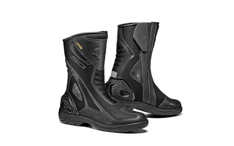 Black Black Men\'s SIDI Aria Gore Touring Boots Australia | QTD-5060