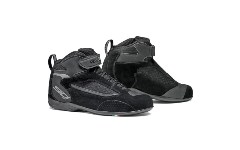 Black Black Men\'s SIDI Gas 2 Flow Motocross Boots Australia | IIP-0408