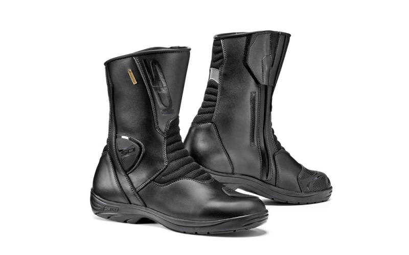 Black Black Men\'s SIDI Gavia Gore Touring Boots Australia | OMB-4374