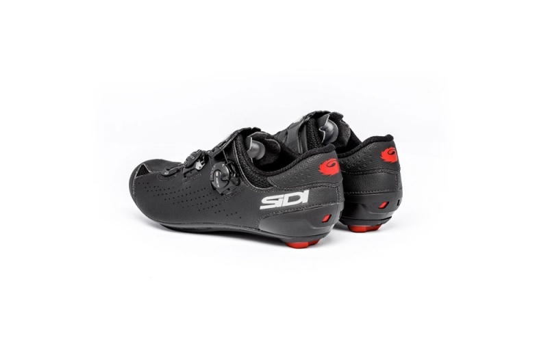 Black Black Men's SIDI Genius 10 Road Cycling Shoes Australia | HIP-8285