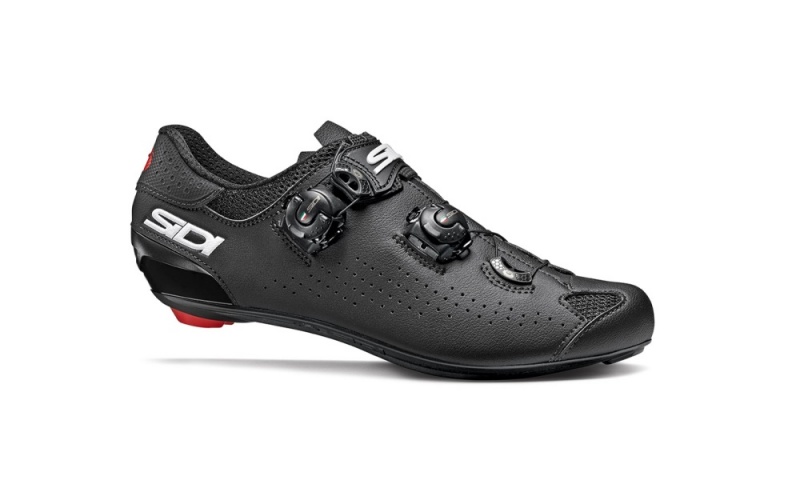 Black Black Men\'s SIDI Genius 10 Road Cycling Shoes Australia | HIP-8285