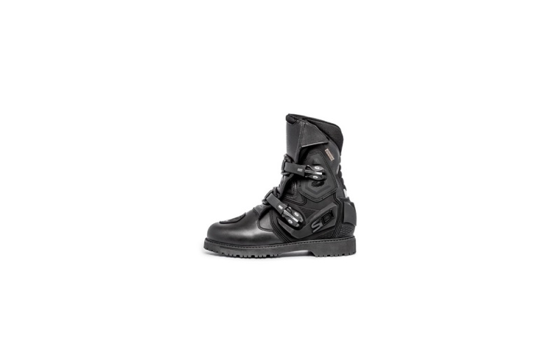 Black Black Men's SIDI Mid Adventure 2 Gore Touring Boots Australia | VZL-7787