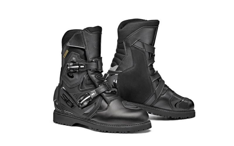 Black Black Men\'s SIDI Mid Adventure 2 Gore Touring Boots Australia | VZL-7787