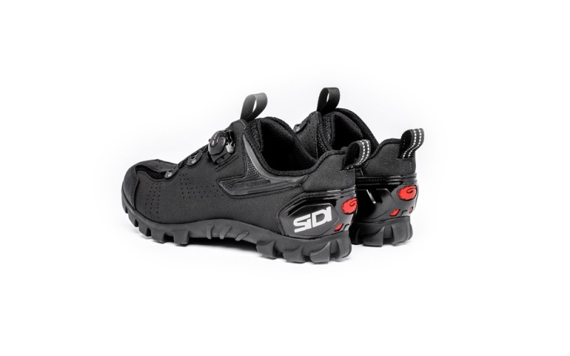 Black Black Men's SIDI Mtb Defender 20 Outdoor Shoes Australia | PQP-6173