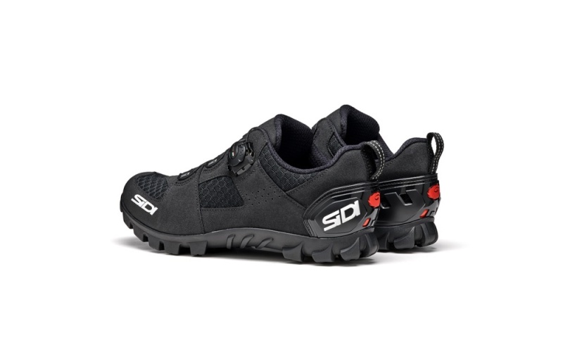 Black Black Men's SIDI Mtb Turbo Outdoor Shoes Australia | YXJ-8984