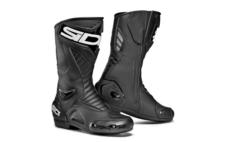 Black Black Men\'s SIDI Performer Air Racing Boots Australia | ROI-5952