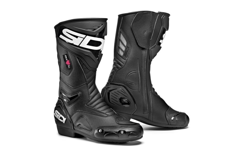 Black Black Men\'s SIDI Performer LEI Racing Boots Australia | TSK-9244