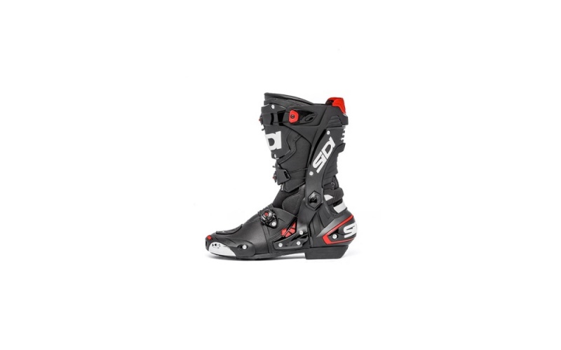 Black Black Men's SIDI Rex Air Racing Boots Australia | EOF-8732