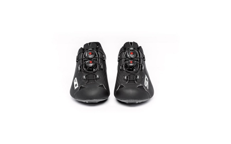 Black Black Men's SIDI Shot 2 Road Cycling Shoes Australia | FPF-1055