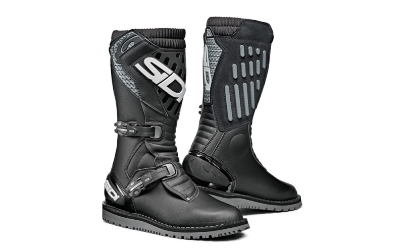 Black Black Men\'s SIDI Trial Zero.2 Offroad Boots Australia | JRL-4697