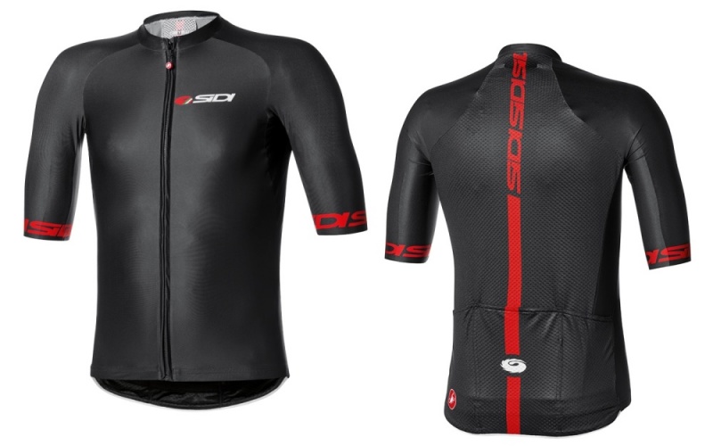 Black Men\'s SIDI Aero Race Jersey FZ Clothing Australia | SOI-8955