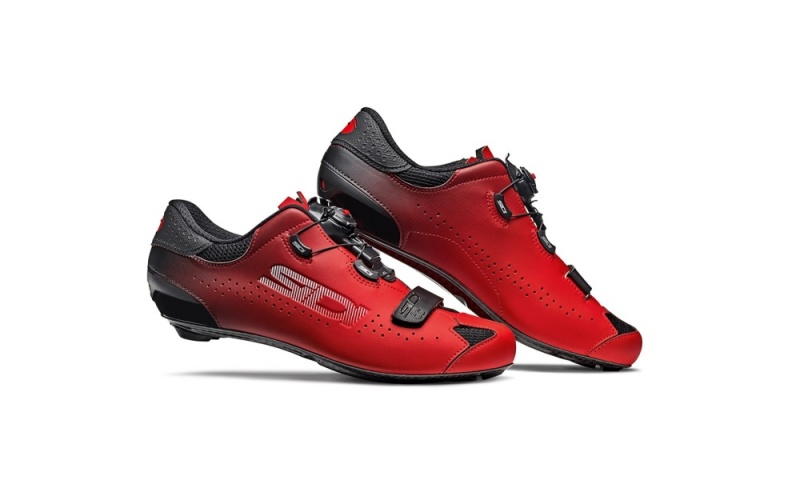 Black Red Men\'s SIDI Sixty Road Cycling Shoes Australia | UVY-3599