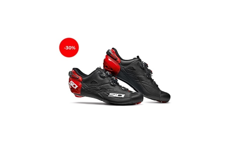 Black Red Women\'s SIDI Shot Matt Triathlon Shoes Australia | MVT-4958