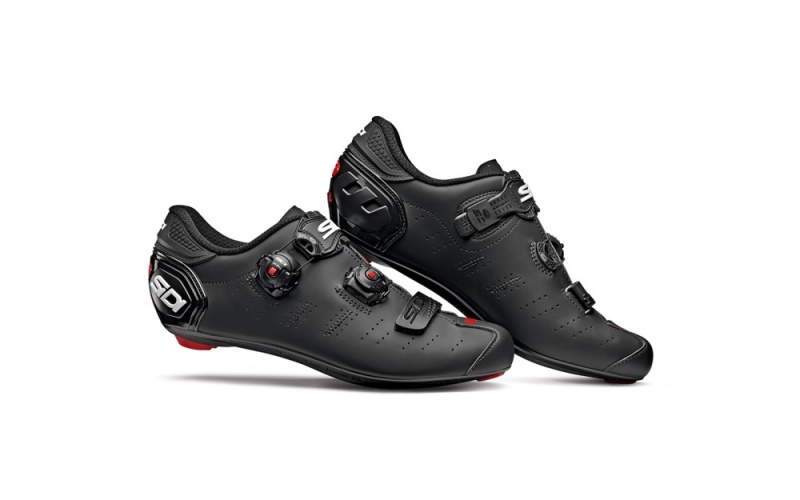 Black Women\'s SIDI Ergo 5 Matt Road Cycling Shoes Australia | LQV-9048