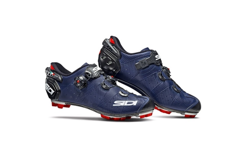 Blue Black Men\'s SIDI Mtb Drako 2 SRS Matt MTB Shoes Australia | VZR-1460