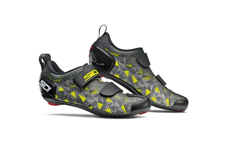 Grey Yellow Black Men\'s SIDI T-5 Air Road Cycling Shoes Australia | SCH-3692