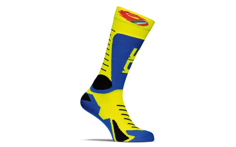 Light Blue Yellow Men's SIDI Tony Socks Accessories Australia | LKR-8670