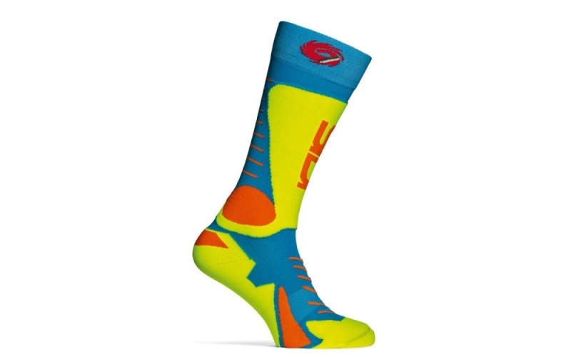 Light Blue Yellow Men\'s SIDI Tony Socks Accessories Australia | LKR-8670