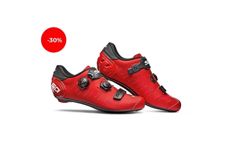 Red Black Men\'s SIDI Ergo 5 Matt Triathlon Shoes Australia | FJF-9703