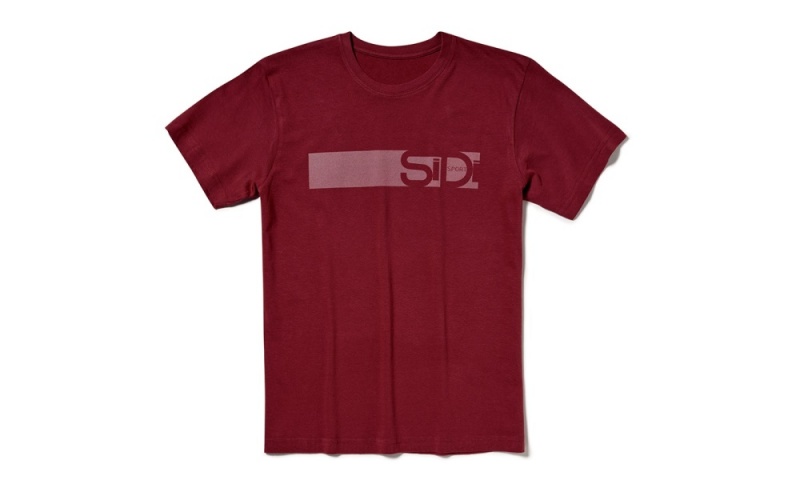 Red Burgundy Men\'s SIDI T-shirt Trace Clothing Australia | IKU-2771