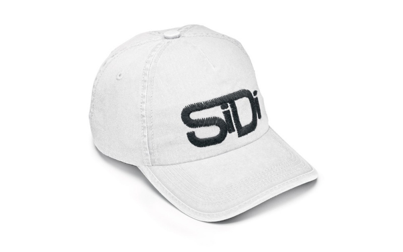 White Black Men\'s SIDI Chris Cap Accessories Australia | JRZ-0155