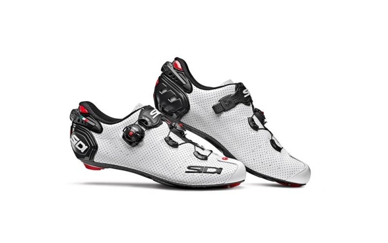 White Black Men\'s SIDI Wire 2 Carbon Air Road Cycling Shoes Australia | MON-6469