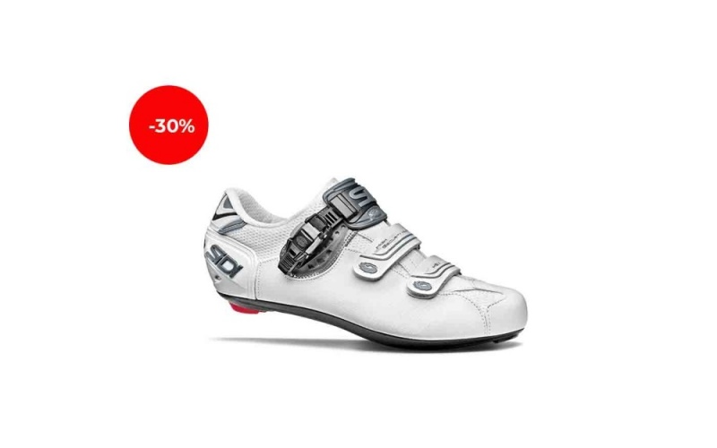 White Men\'s SIDI Genius 7 Triathlon Shoes Australia | RKW-3945