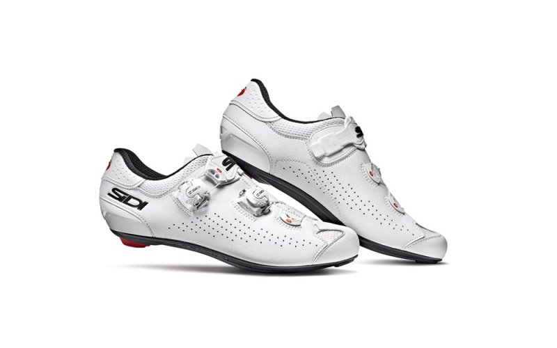 White White Men\'s SIDI Genius 10 Road Cycling Shoes Australia | MWS-4201